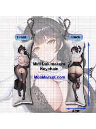 Azur Lane Takao Mini Dakimakura Keychain Phone Strap