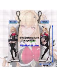 Zenless Zone Zero Cissia Mini Dakimakura Keychain Phone Strap