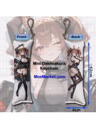 Arknights Endfield Gilberta Mini Dakimakura Keychain Phone Strap