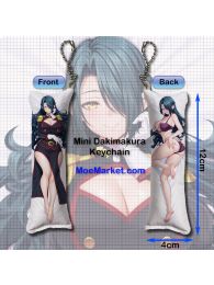 Mato Seihei no Slave Fubuki Azuma Mini Dakimakura Keychain Phone Strap