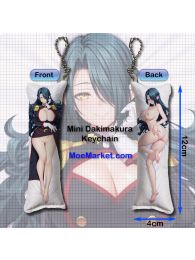Mato Seihei no Slave Fubuki Azuma Mini Dakimakura Keychain Phone Strap