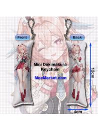 Genshin Impact Linnea Mini Dakimakura Keychain Phone Strap