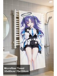 Blue Archive Hayase Yuuka Microfiber Hand and Bath Towel