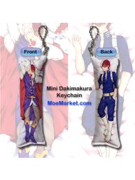 Boku no Hero Academia Shoto Todoroki Mini Dakimakura Keychain Phone Strap