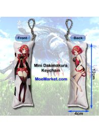 Xenoblade Chronicles 2 Pyra Mini Dakimakura Keychain Phone Strap