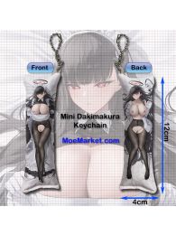 Blue Archive Tsukatsuki Rio Mini Dakimakura Keychain Phone Strap
