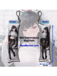 Blue Archive Tsukatsuki Rio Mini Dakimakura Keychain Phone Strap