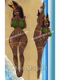 Original Character African Goddess Dakimakura Hugging Body Pillow Cover Original Character African Goddess Dakimakura Hugging Body Pillow Cover
