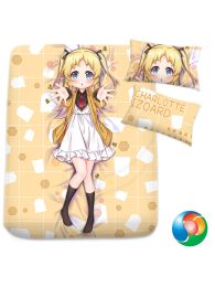 The Ryuo's Work is Never Done! Charlotte Anime Bed Sheet or Duvet Cover