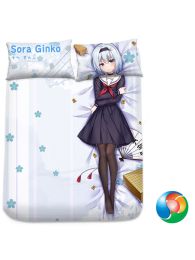 The Ryuo's Work is Never Done! Ginko Sora Anime Sheet or Duvet Cover Bedding Set