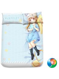 Hataraku Saibou (Cells at work!) Platelet Anime Bed Sheet or Duvet Cover