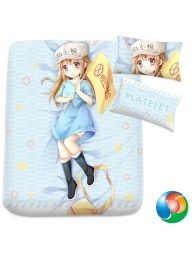 Hataraku Saibou (Cells at work!) Platelet Anime Bed Sheet or Duvet Cover