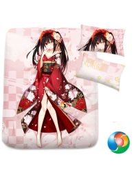 Date A Live Kurumi Tokisaki Anime Bed Sheet or Duvet Cover Date A Live Kurumi Tokisaki Anime Bed Sheet or Duvet Cover