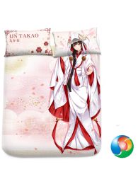 Azur Lane Takao Wedding Skin Anime Bed Sheet or Duvet Cover