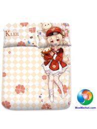 Genshin Impact Klee Anime Bed Sheet or Duvet Cover Genshin Impact Klee Anime Bed Sheet or Duvet Cover