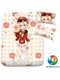 Genshin Impact Klee Anime Bed Sheet or Duvet Cover