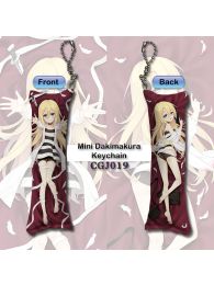 Angels of Death Rachel Gardner Mini Dakimakura Keychain Phone Strap