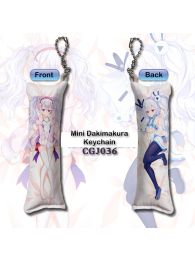 Azur Lane Laffey Mini Dakimakura Keychain Phone Strap