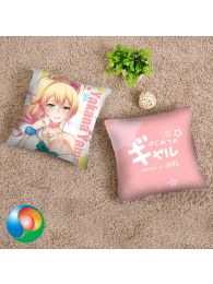 My First Girlfriend is a Gal Yukana Yame Throw Pillow Cover