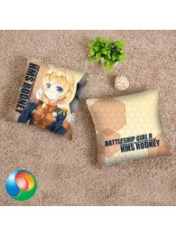 Battleship Girl HMS Rodney Throw Pillow Cover