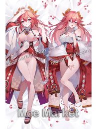 Genshin Impact Yae Miko Dakimakura Hugging Body Pillow Cover
