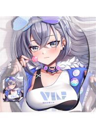 Honkai: Star Rail Bronya Silver Wolf 3D Wrist Rest Oppai Mouse Pad