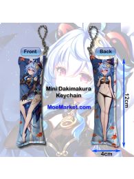Genshin Impact Ganyu Mini Dakimakura Keychain Phone Strap