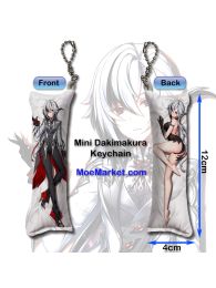 Genshin Impact Arlecchino Mini Dakimakura Keychain Phone Strap