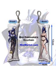 Genshin Impact Clorinde Mini Dakimakura Keychain Phone Strap Genshin Impact Clorinde Mini Dakimakura Keychain Phone Strap