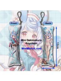Genshin Impact Sigewinne Mini Dakimakura Keychain Phone Strap