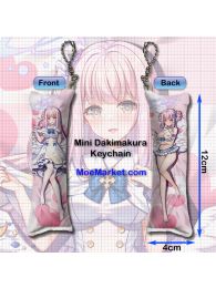 Blue Archive Misono Mika Mini Dakimakura Keychain Phone Strap