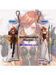 Genshin Impact Mavuika Mini Dakimakura Keychain Phone Strap