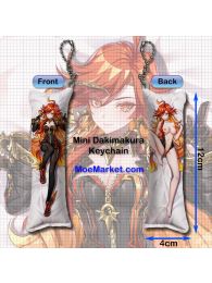 Genshin Impact Mavuika Mini Dakimakura Keychain Phone Strap Genshin Impact Mavuika Mini Dakimakura Keychain Phone Strap