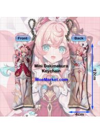 Honkai: Star Rail Hyacine Mini Dakimakura Keychain Phone Strap