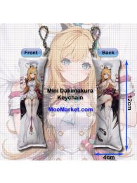 Genshin Impact Escoffier Mini Dakimakura Keychain Phone Strap