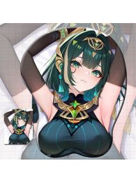 Genshin Impact Nefer 3D Wrist Rest Oppai Mouse Pad