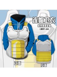 DragonBall Vegeta Color Pullover Hoodie Sweatshirt