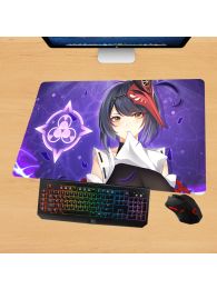 Genshin Impact Kujou Sara Gaming Mouse Pad Desk Pad Playmat
