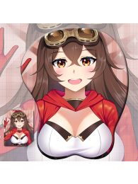 Genshin Impact Amber 3D Wrist Rest Oppai Mouse Pad