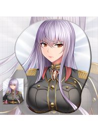 Valkyria Chronicles 4 Selvaria Bles 3D Wrist Rest Oppai Mouse Pad