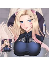 League of Legends KDA The Baddest Ahri 3D Wrist Rest Oppai Mouse Pad