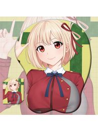 Lycoris Recoil Chisato Nishikigi 3D Wrist Rest Oppai Mouse Pad