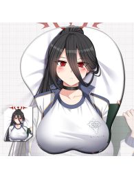Blue Archive Hanekawa Hasumi 3D Wrist Rest Oppai Mouse Pad