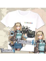 Valkyria Chronicles 4 Minerva Victor T-Shirt White Tee
