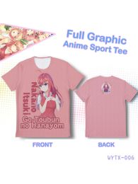 5-toubun no Hanayome Itsuki Nakano Double-sided Full Graphic T-shirt