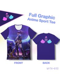 League of Legends Akali K/DA Double-sided Full Graphic T-shirt